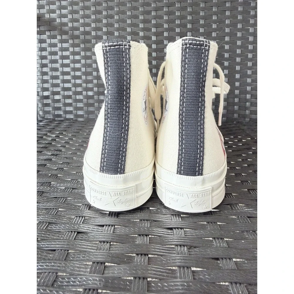 Converse x Comme des Garçons PLAY Chuck 70 High Top Sneakers Red‎ Heart W5 Men's